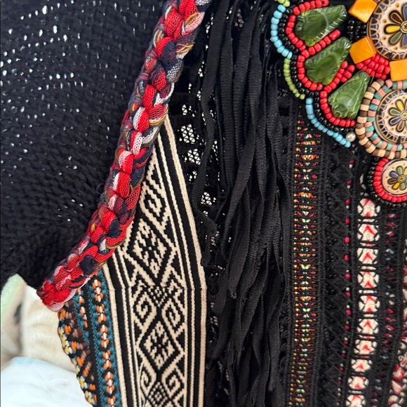 Byron Lars Black Textured Jacket and skirt set - Picture 4 of 5